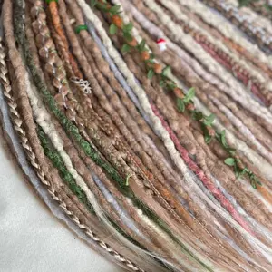 hooked synthetic dreads de dreadlocks green