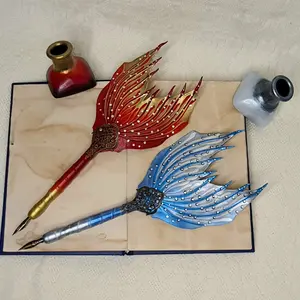 Unique leather pen