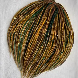 Boho witch wood dreadlocks set de craft crochet dreads