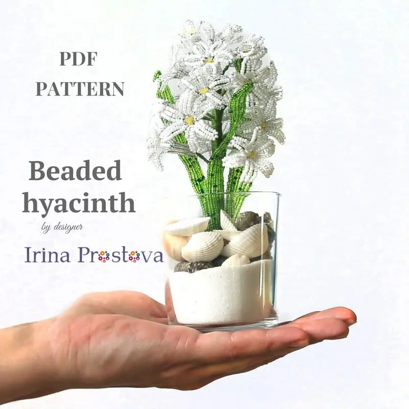Beaded flowers pattern,lilac, lily of the valley, hyacinth, tulip 8 Beaded flowers pattern,lilac, lily of the valley, hyacinth, tulip - Image 8