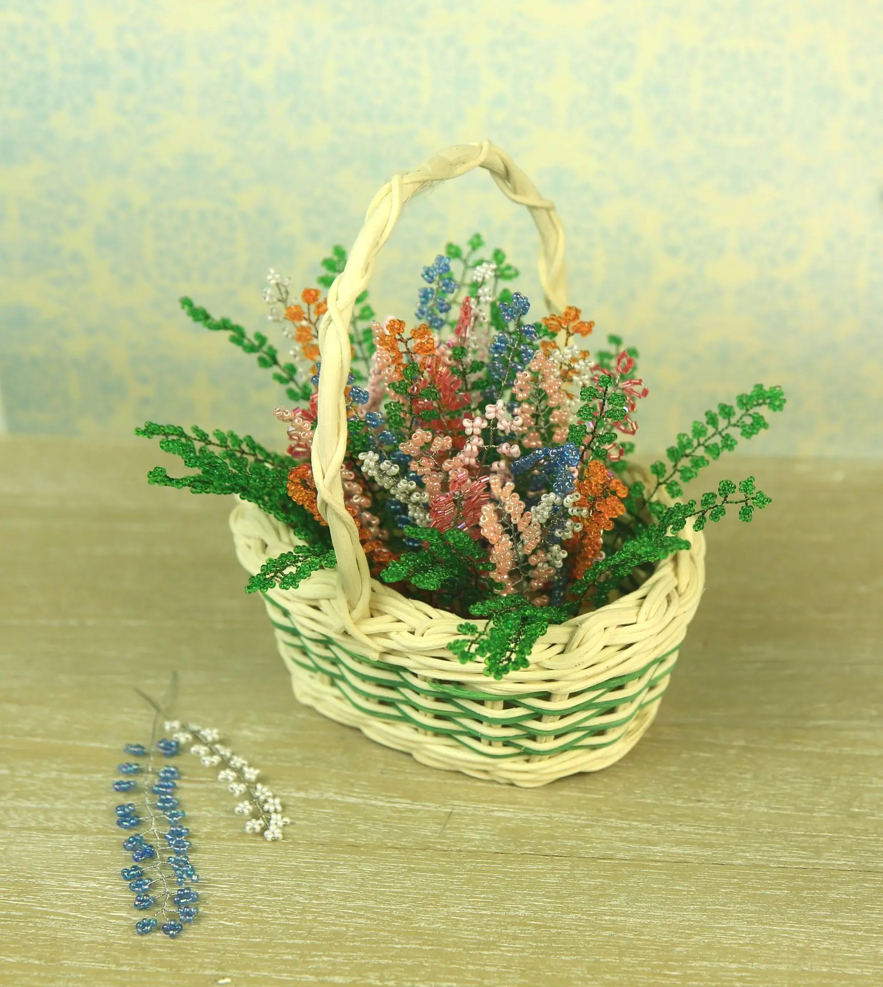 Beaded Flower pattern Heather 5 Beaded Flower pattern Heather - Image 5