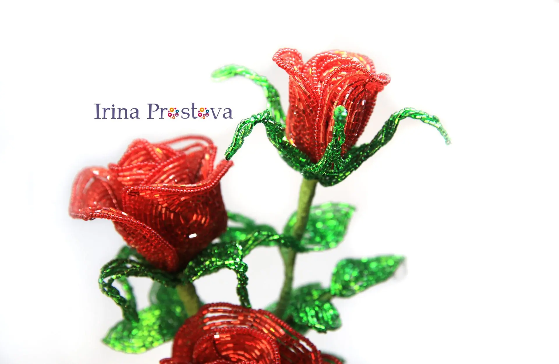 French Beaded Rose, Beaded Flowers pattern, Seed bead tutorials 7 French Beaded Rose, Beaded Flowers pattern, Seed bead tutorials - Image 7