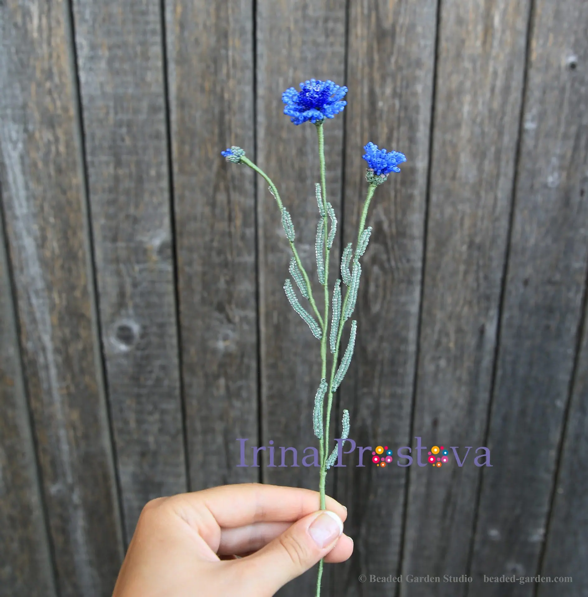 Beaded Flower pattern rose, peony, cornflower 22 Beaded Flower pattern rose, peony, cornflower - Image 22