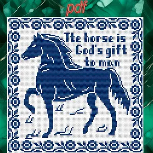 Cross stitch pattern Horse