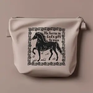 Cross stitch pattern Horse Bag