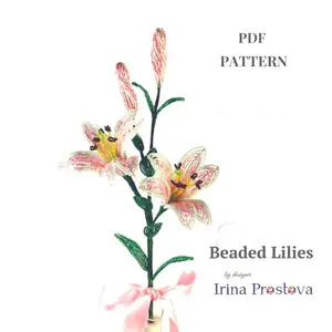 Beaded Flower pattern lily