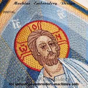 Embroidered icon of Jesus Christ