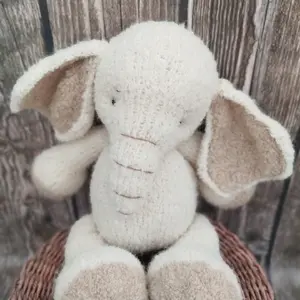 The sweetest Elephant, a posing toy, from boucle