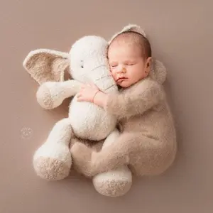 The sweetest Elephant, a posing toy, from boucle