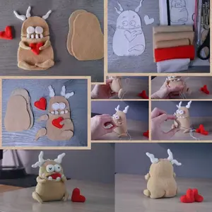 Potato Plush Pattern – Funny Fleece Toy with Secret Mouth