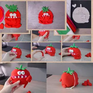 Veggie Plush Trio – PDF Sewing Patterns (Tomato, Onion, Cucumber)