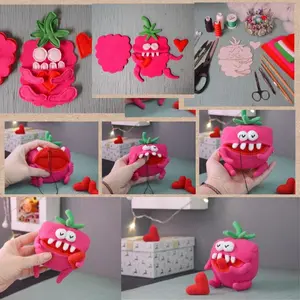 Berry Plush Trio – DIY Strawberry, Raspberry, Blackberry