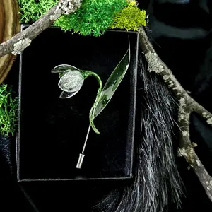 Scilla flower handmade snowdrop jewelry