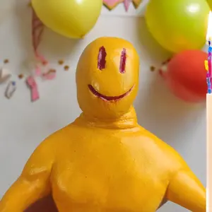 A partygoer figurine from fhe Backrooms, handmade