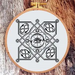 Cross stitch pattern Ouroboros