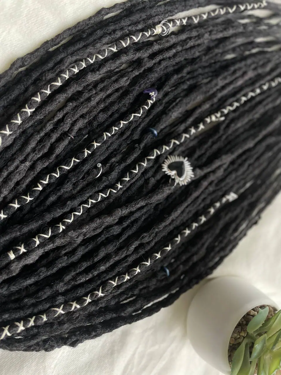 hooked synthetic black dreads de dreadlocks 2 hooked synthetic black dreads de dreadlocks - Image 2