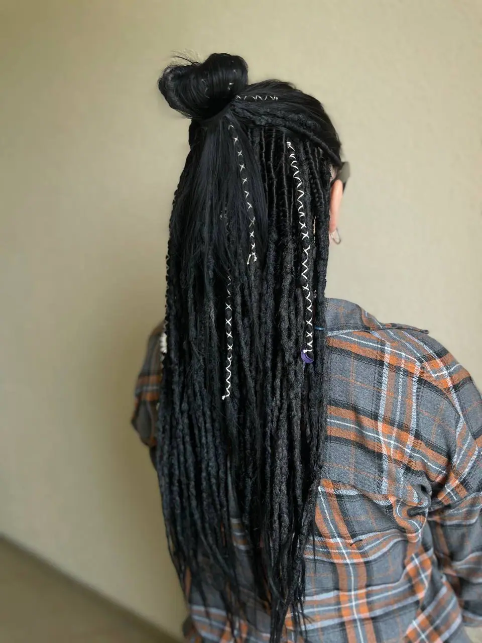hooked synthetic black dreads de dreadlocks 4 hooked synthetic black dreads de dreadlocks - Image 4