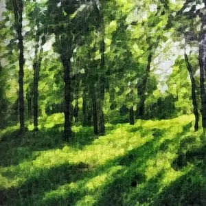 Painting - "Heart of the Forest''
