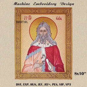 Holy Prophet Elias embroidery design