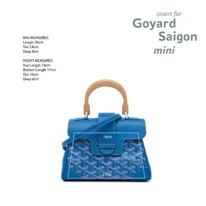 Goyard Saigon mini linen purse insert