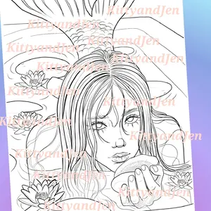The single coloring page “Mermaid”