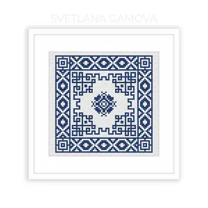 Cross stitch pattern Ornament sampler PDF