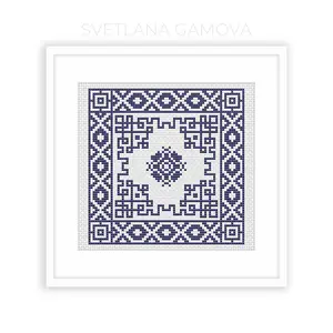 Cross stitch pattern Ornament sampler PDF