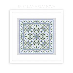 Sampler №4 Digital Cross Stitch Pattern PDF