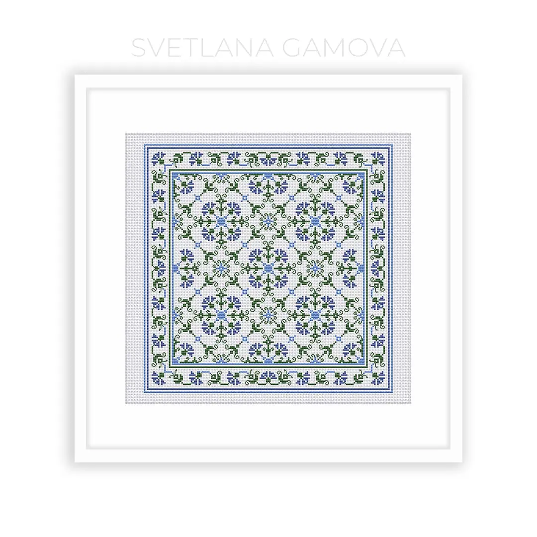 Sampler №4 Digital Cross Stitch Pattern PDF - Crealandia