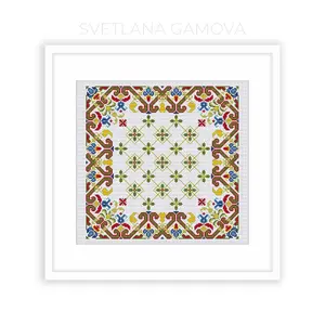 Sampler №6 Digital Cross Stitch Pattern PDF
