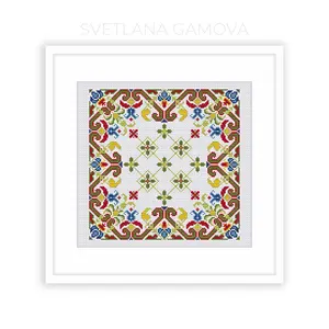 Sampler №7 Digital Cross Stitch Pattern PDF