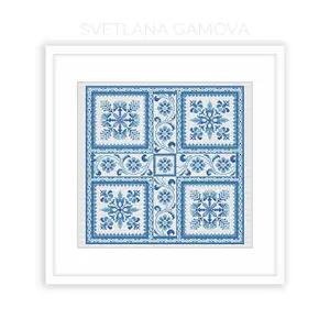 Sampler №8 Digital Cross Stitch Pattern PDF