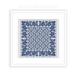 Sampler №15 Digital Cross Stitch Pattern PDF