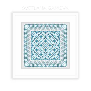 Sampler №18 Digital Cross Stitch Pattern PDF