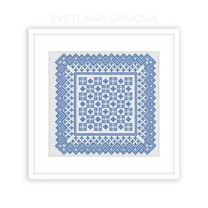 Sampler №19 Digital Cross Stitch Pattern PDF