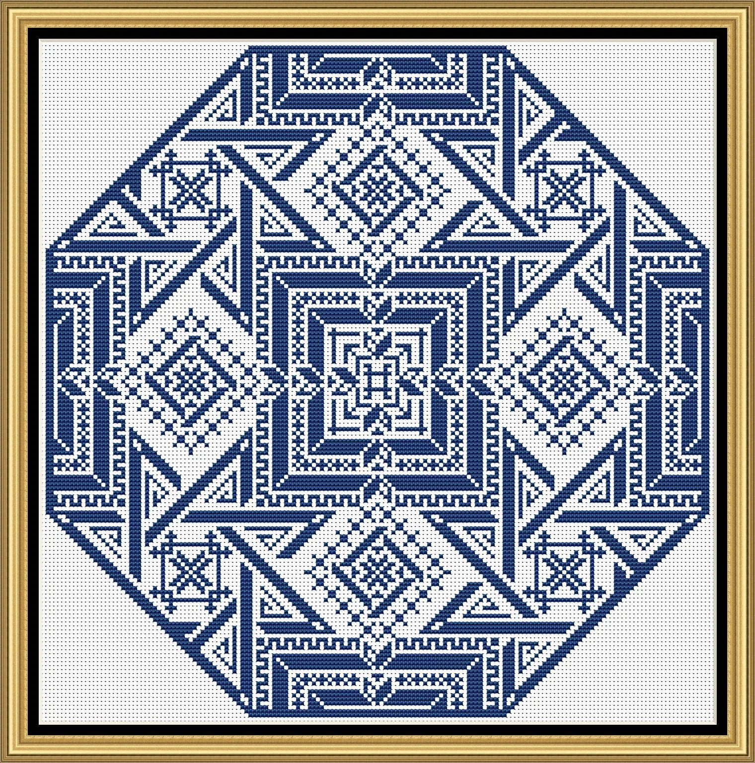 Cross stitch pattern Geometric 5 Cross stitch pattern Geometric - Image 5