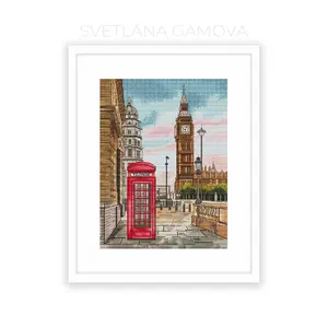 London Digital Cross Stitch Pattern