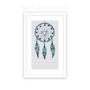 Dream Catcher Digital Cross Stitch Pattern