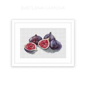Fig Digital Cross Stitch Pattern