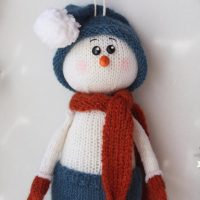 Knit-snowman-pattern