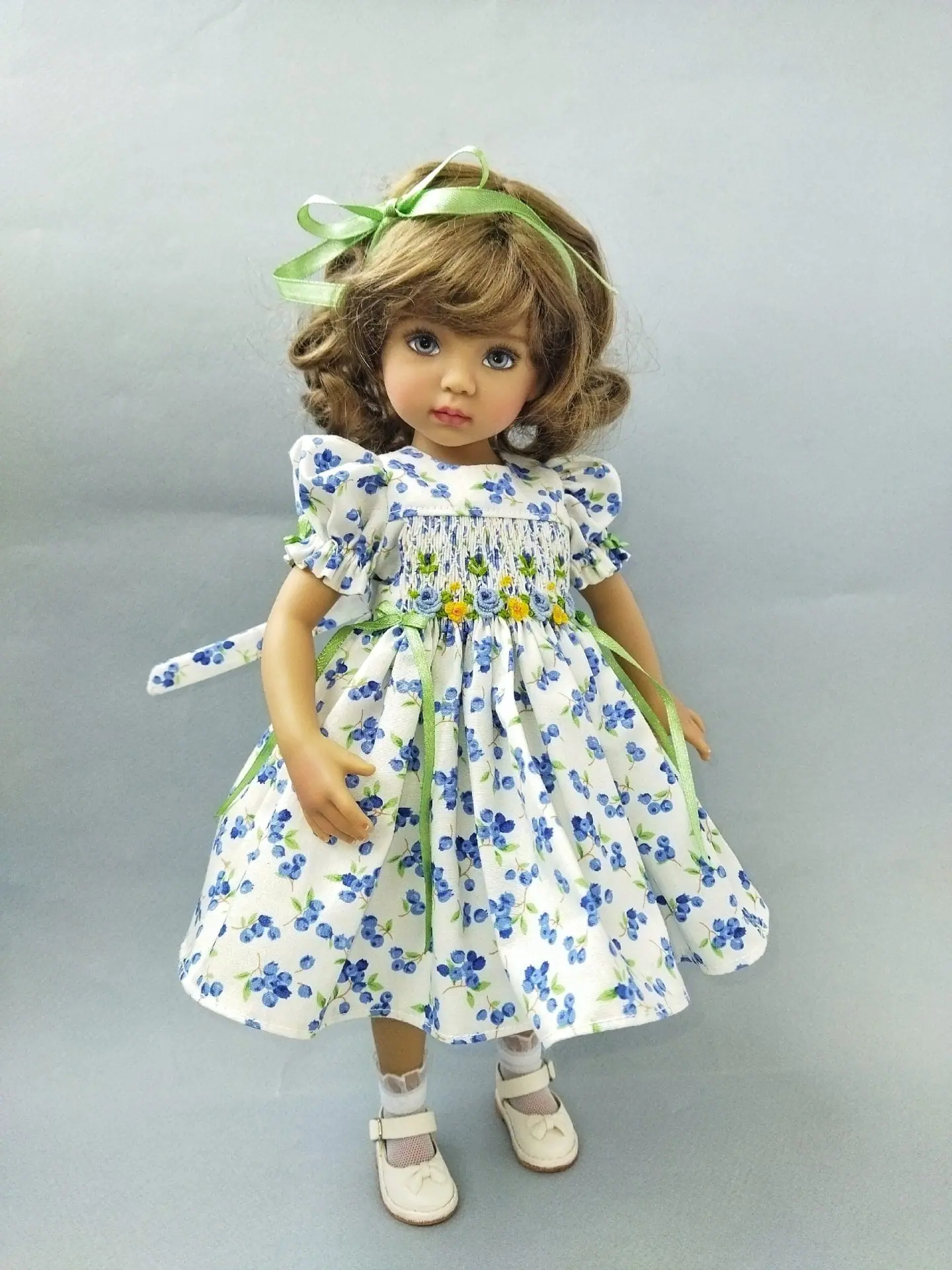 Little Darling blue berry smocked dress with embroidery 2 little darling blue berry smocked dress with embroidery 3.jpg