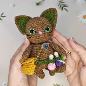 Cute-Crochet-Wizard-Cat-toy-1