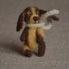 Miniature toy teddy dog