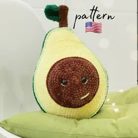 Avocado Crochet Pattern: Amigurumi Plush Toy (PDF Pattern)