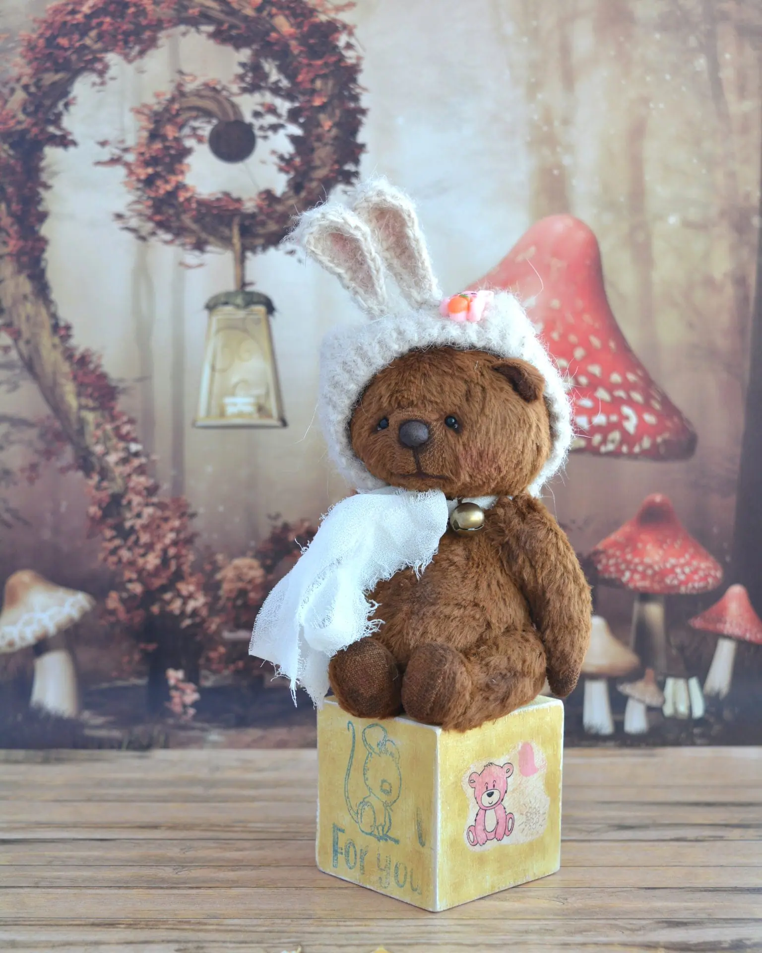 Teddy bear handmade 12cm, Artist teddy bear 4 Teddy bear