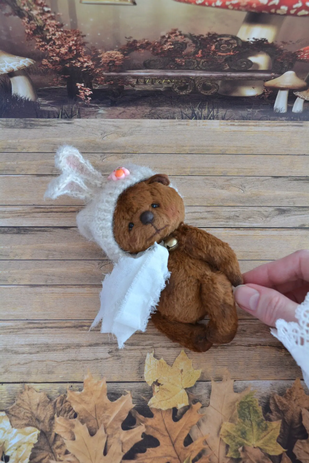 Teddy bear handmade 12cm, Artist teddy bear 2 Teddy bear