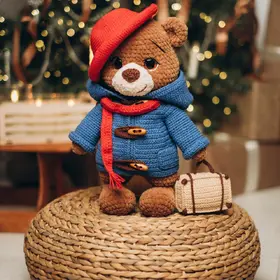 Bear traveller crochet PDF pattern