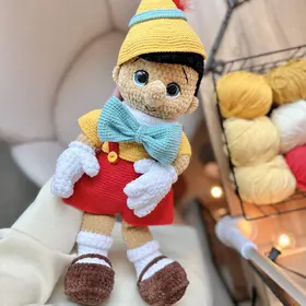 Wooden Boy Crochet Pattern / Fairy Tale Amigurumi