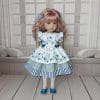 Little Darling doll dress with cornflowers