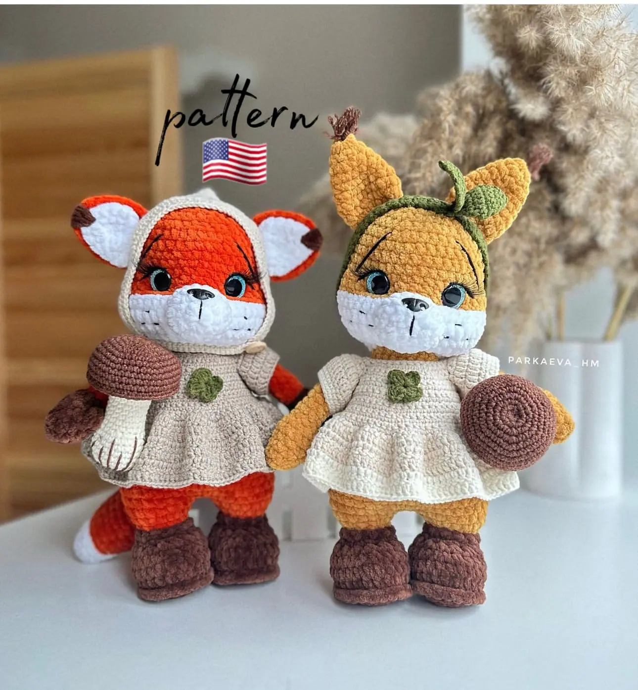 5A33679E-30E4-4436-9882-C6D4D1FAEC18 Crochet Fox and Squirrel Pattern: Amigurumi Plush Toys (PDF Pattern)
